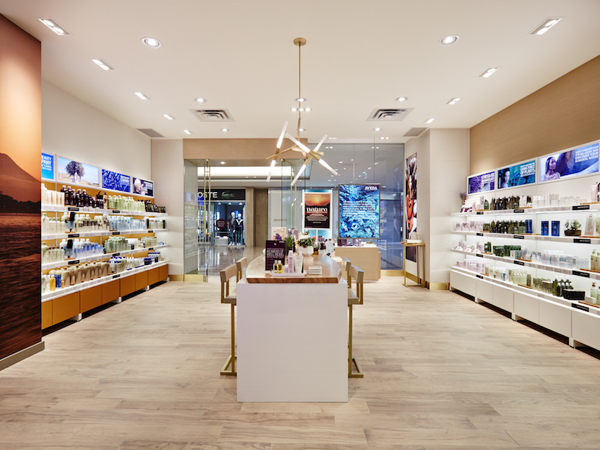 Novvo Etopa Salon/Spa Design of AVEDA EXPERIENCE CENTER SHERWAY GARDENS - Toronto, ON