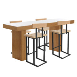 Aveda Retail Experience Table and Makeup Chairs